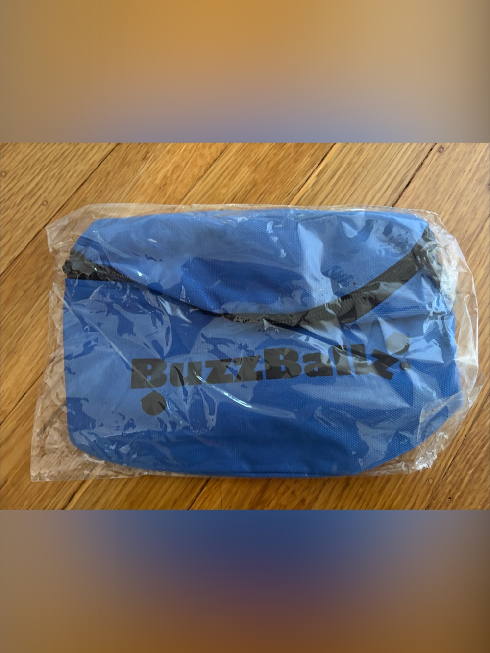 Blue Bunzibag Travel Pouch and 4 pack sticker.
